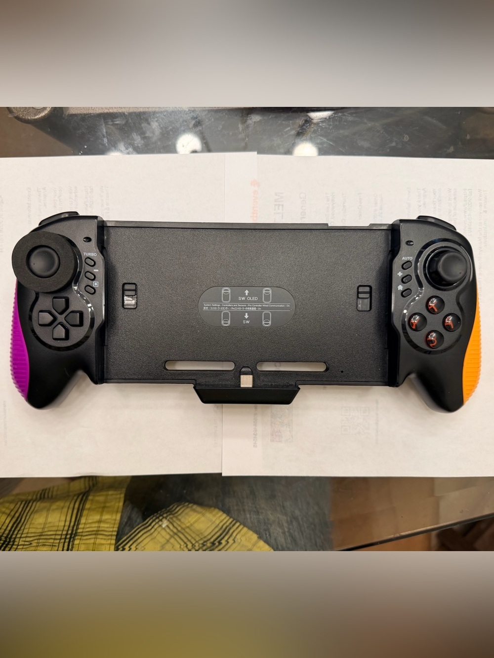 Nintendo Switch /OLED Dock gaming grip - Matte Black